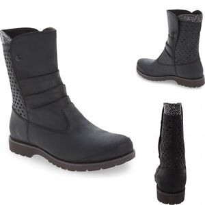 NEW Northface Ballard Pull On Leather Boot Blk 5